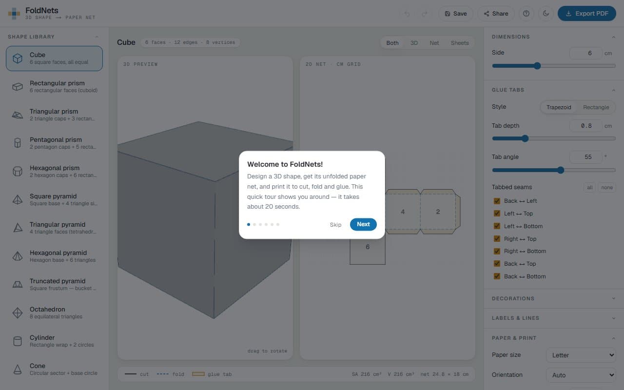 FoldNets screenshot