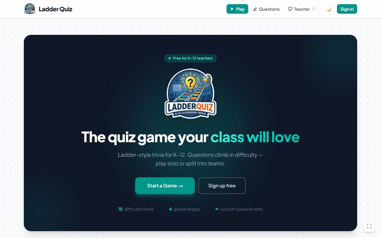 LadderQuiz screenshot