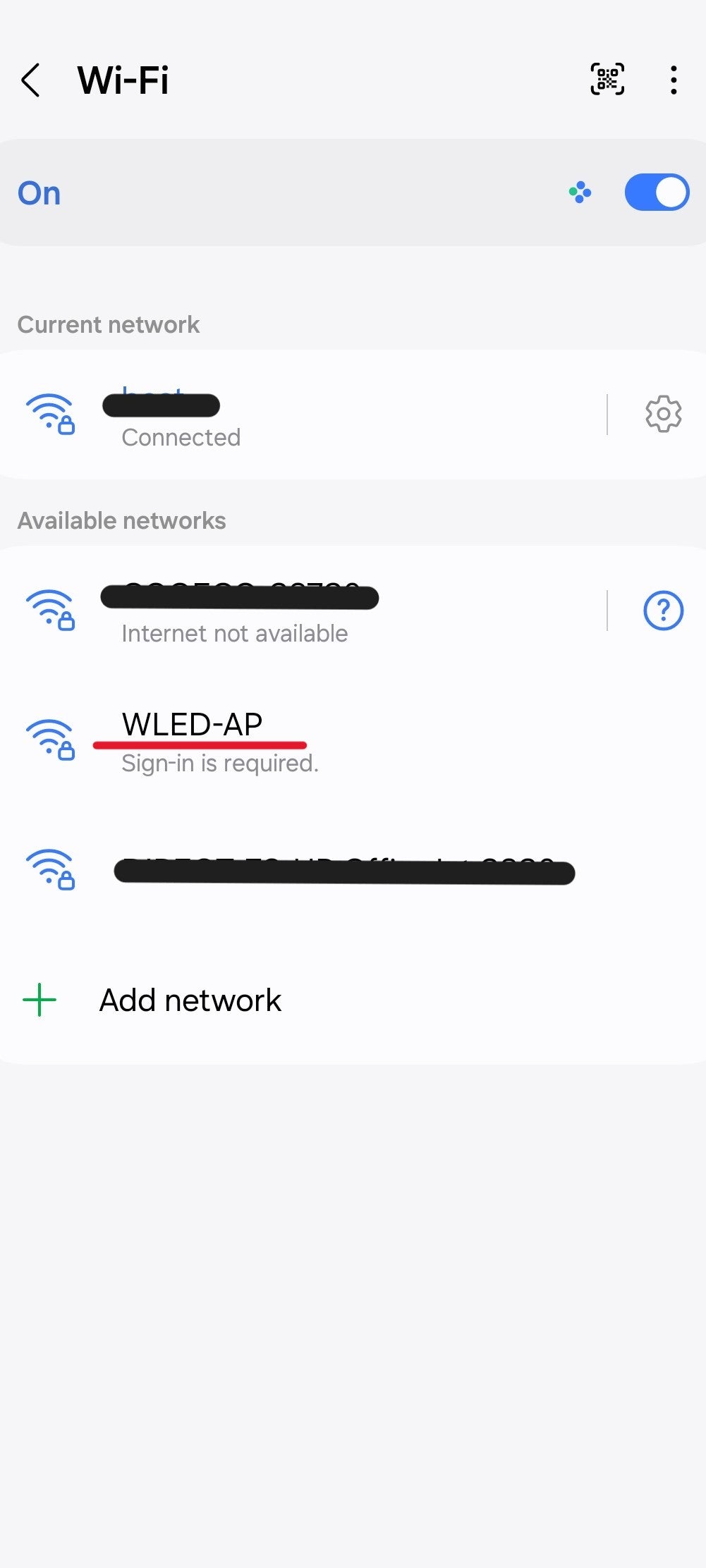 WLED WiFi network