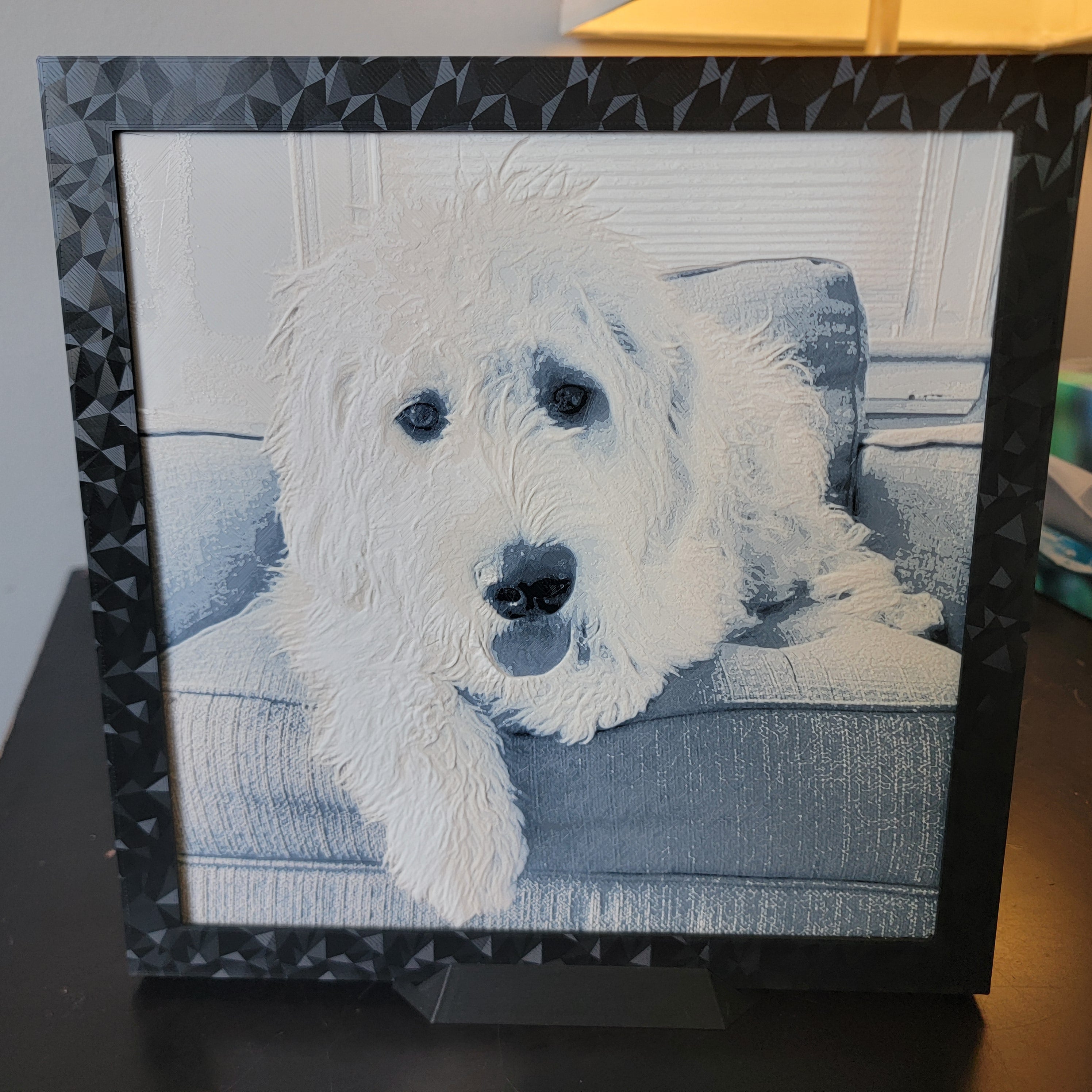 Personalized Custom 3D Printed Pet Portraits